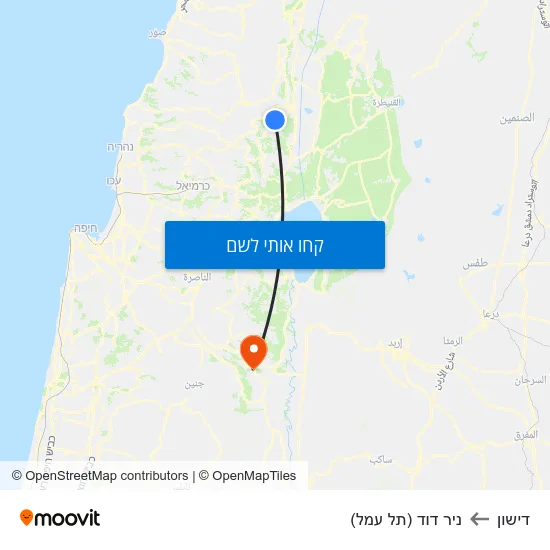 מפת דישון לניר דוד (תל עמל)