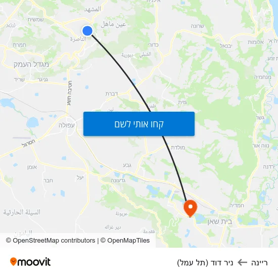 מפת ריינה לניר דוד (תל עמל)