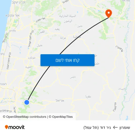מפת שומרון לניר דוד (תל עמל)