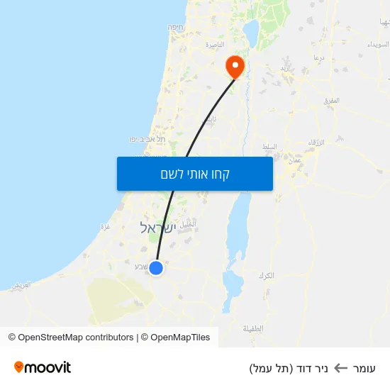 מפת עומר לניר דוד (תל עמל)