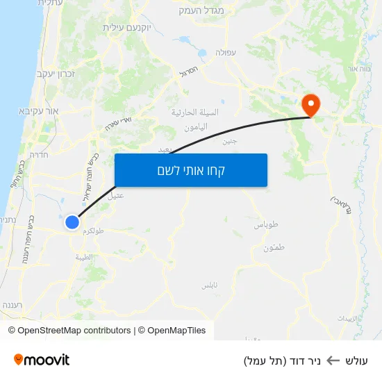 מפת עולש לניר דוד (תל עמל)