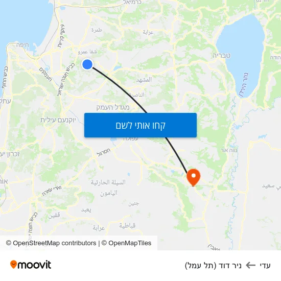מפת עדי לניר דוד (תל עמל)
