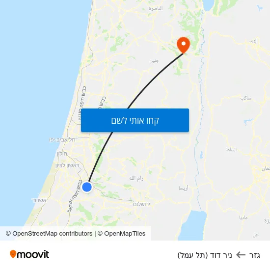 מפת גזר לניר דוד (תל עמל)