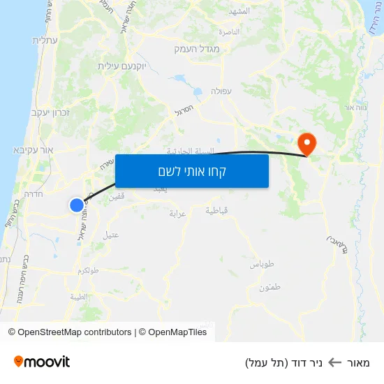 מפת מאור לניר דוד (תל עמל)