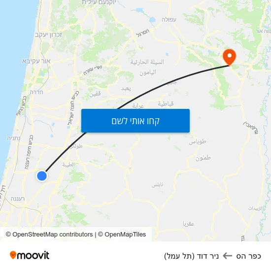 מפת כפר הס לניר דוד (תל עמל)