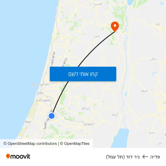 מפת פדיה לניר דוד (תל עמל)