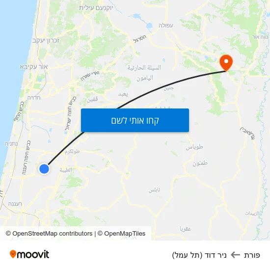 מפת פורת לניר דוד (תל עמל)