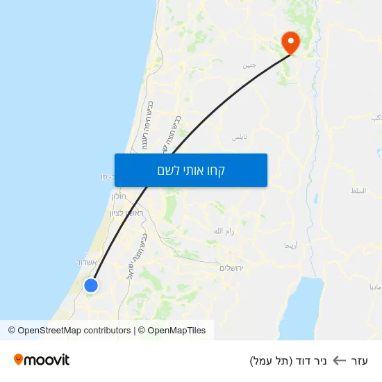 מפת עזר לניר דוד (תל עמל)