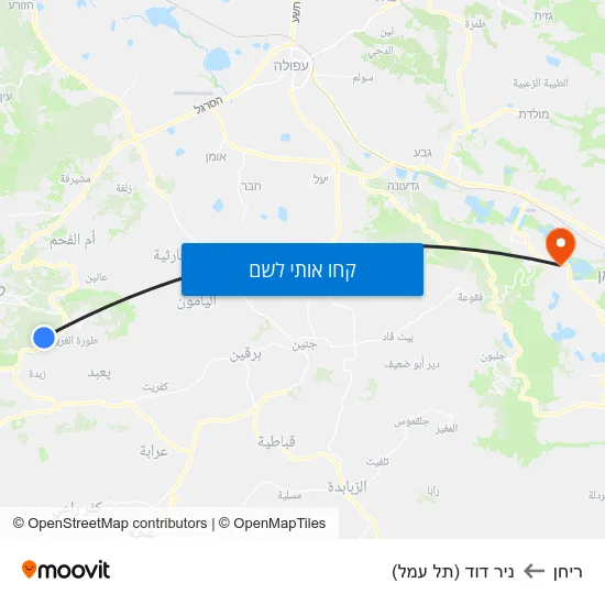 מפת ריחן לניר דוד (תל עמל)
