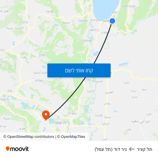 מפת תל קציר לניר דוד (תל עמל)