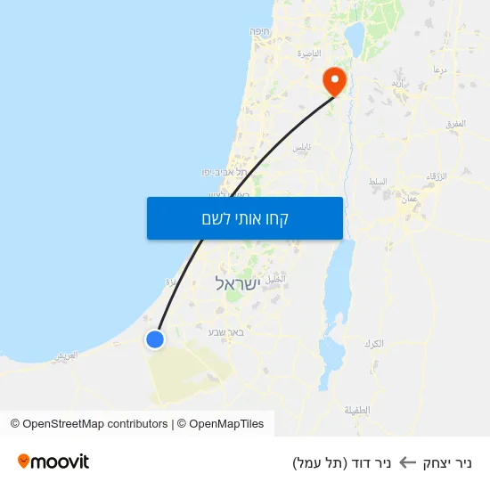 מפת ניר יצחק לניר דוד (תל עמל)