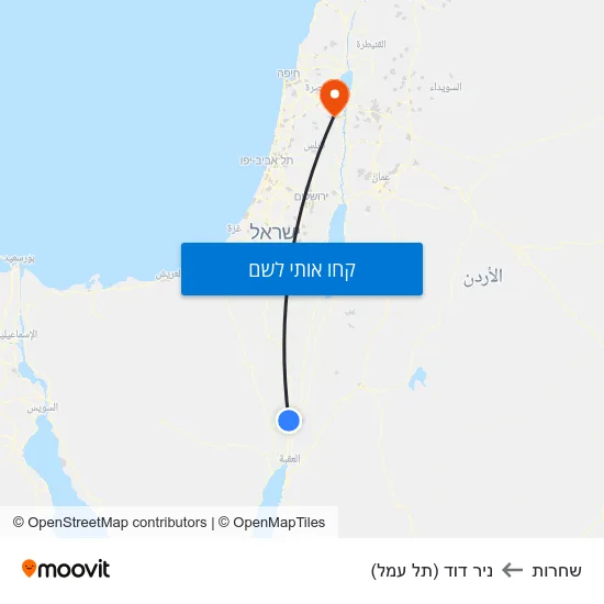 מפת שחרות לניר דוד (תל עמל)