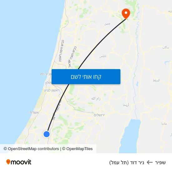 מפת שפיר לניר דוד (תל עמל)