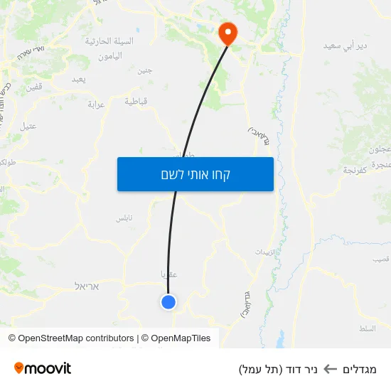 מפת מגדלים לניר דוד (תל עמל)