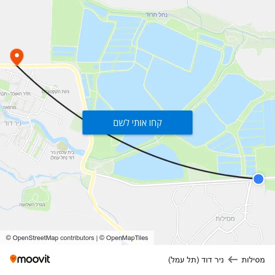 מפת מסילות לניר דוד (תל עמל)
