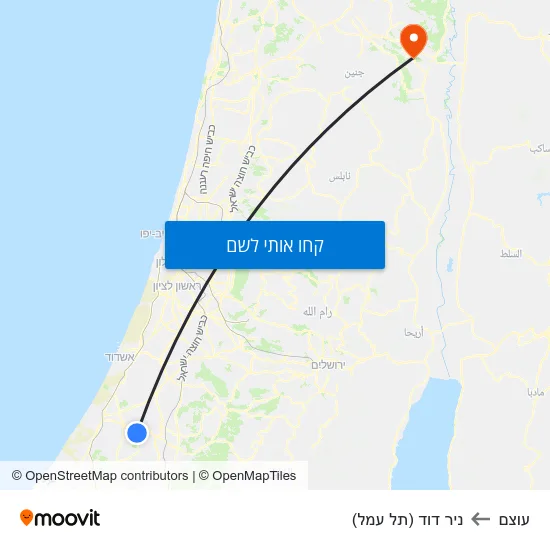 מפת עוצם לניר דוד (תל עמל)