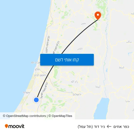 מפת כפר אחים לניר דוד (תל עמל)