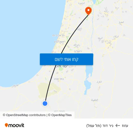 מפת עזוז לניר דוד (תל עמל)