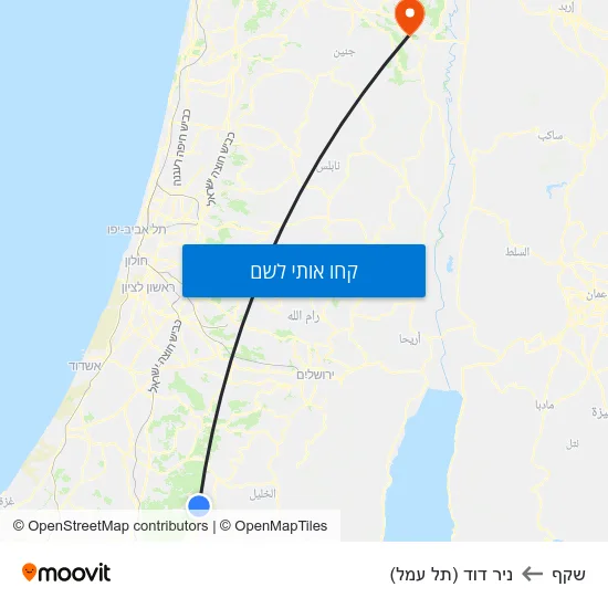 מפת שקף לניר דוד (תל עמל)