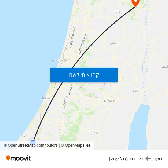 מפת סעד לניר דוד (תל עמל)