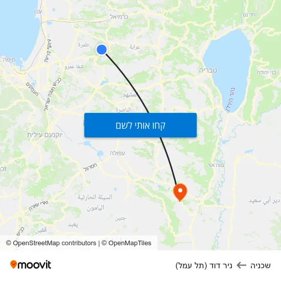 מפת שכניה לניר דוד (תל עמל)