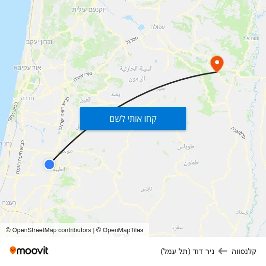 מפת קלנסווה לניר דוד (תל עמל)