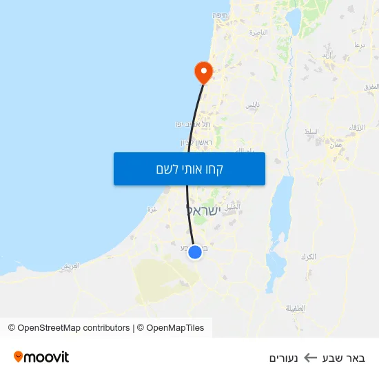 מפת באר שבע לנעורים