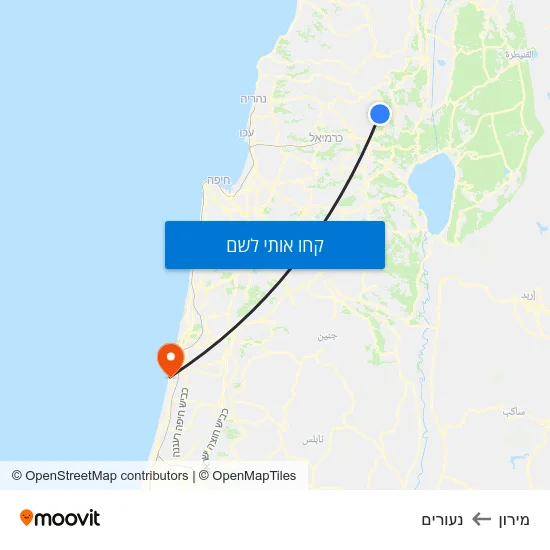 מפת מירון לנעורים