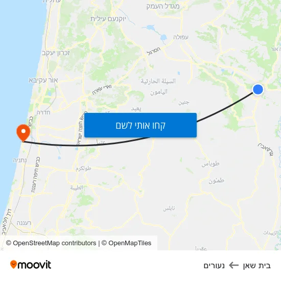 מפת בית שאן לנעורים