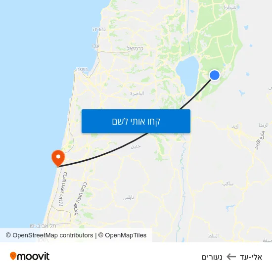 מפת אלי-עד לנעורים