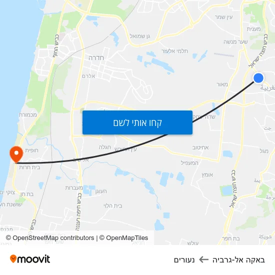 מפת באקה אל-גרביה לנעורים