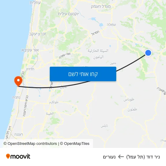 מפת ניר דוד (תל עמל) לנעורים