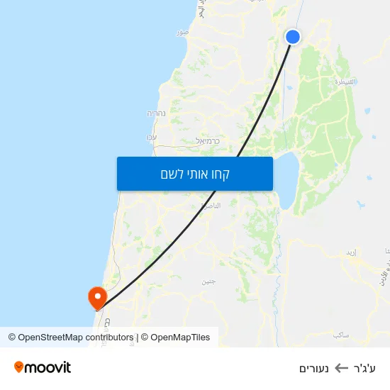 מפת ע'ג'ר לנעורים