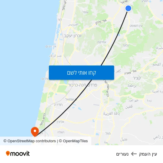 מפת עין העמק לנעורים