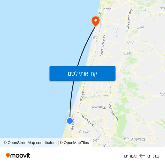 מפת בת ים לנעורים