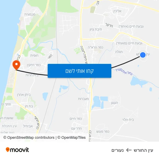 מפת עין החורש לנעורים
