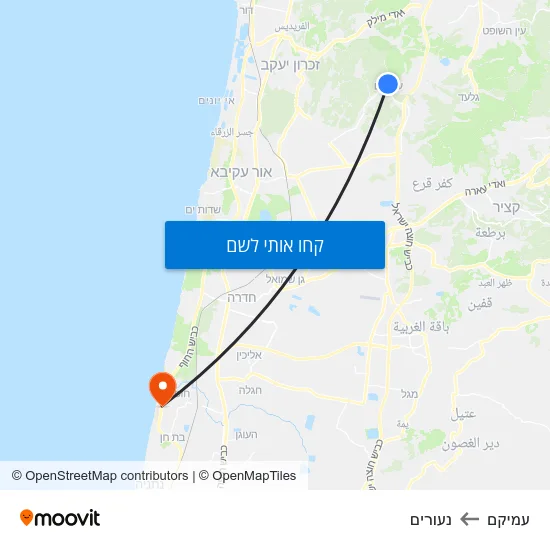 מפת עמיקם לנעורים