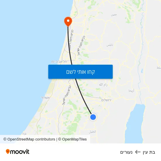 מפת בת עין לנעורים