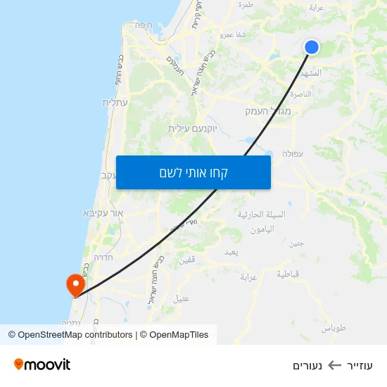 מפת עוזייר לנעורים
