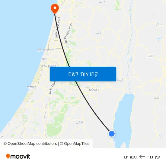 מפת עין גדי לנעורים