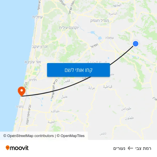 מפת רמת צבי לנעורים