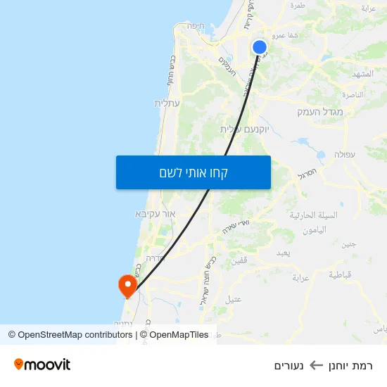 מפת רמת יוחנן לנעורים