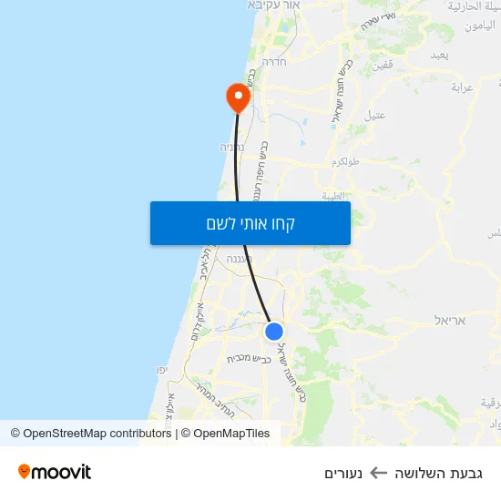 מפת גבעת השלושה לנעורים