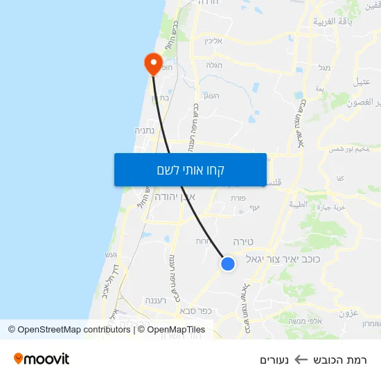 מפת רמת הכובש לנעורים