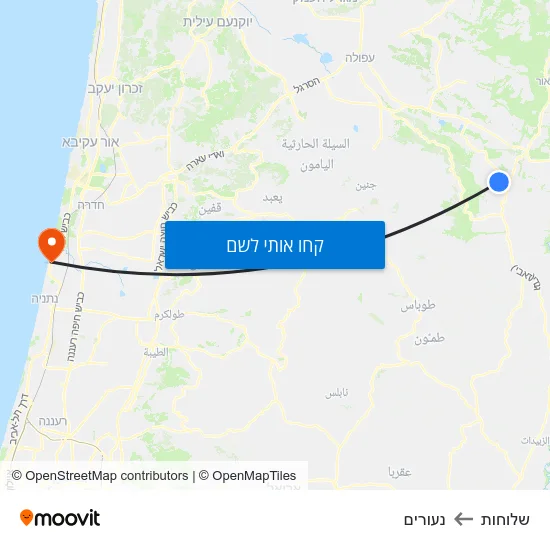 מפת שלוחות לנעורים