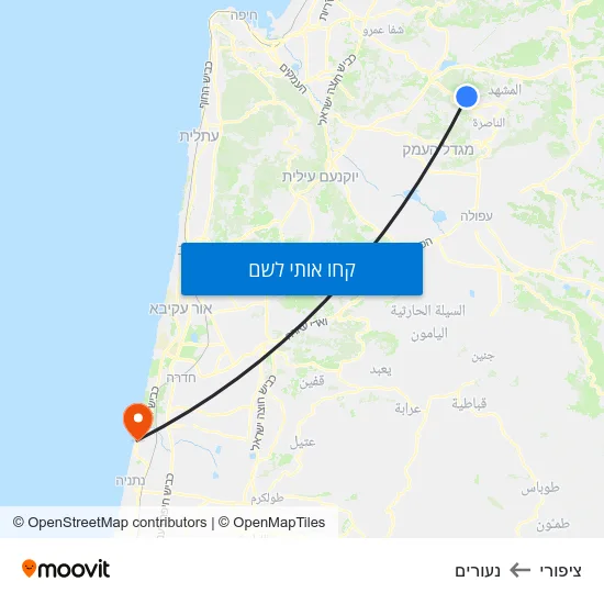 מפת ציפורי לנעורים