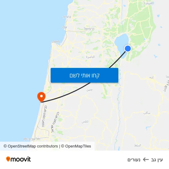 מפת עין גב לנעורים