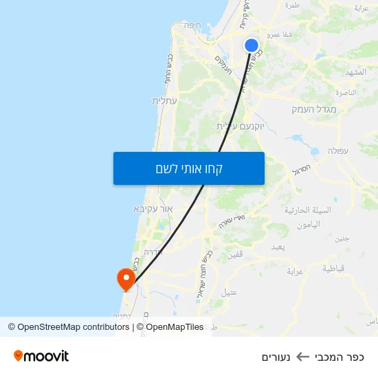 מפת כפר המכבי לנעורים