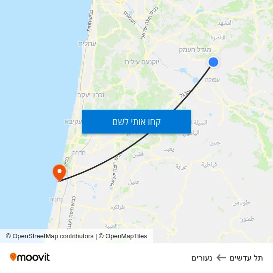 מפת תל עדשים לנעורים