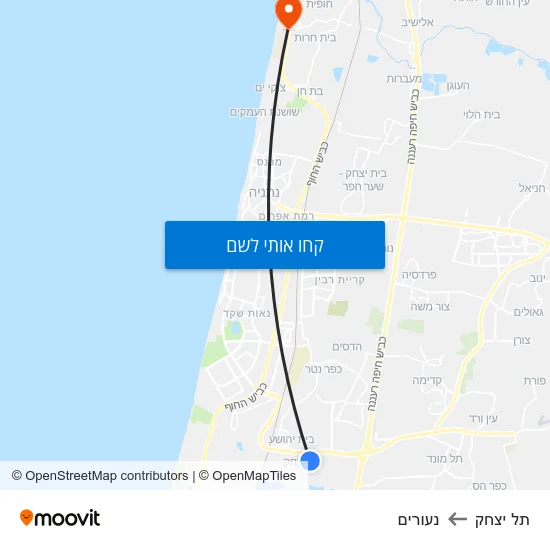 מפת תל יצחק לנעורים